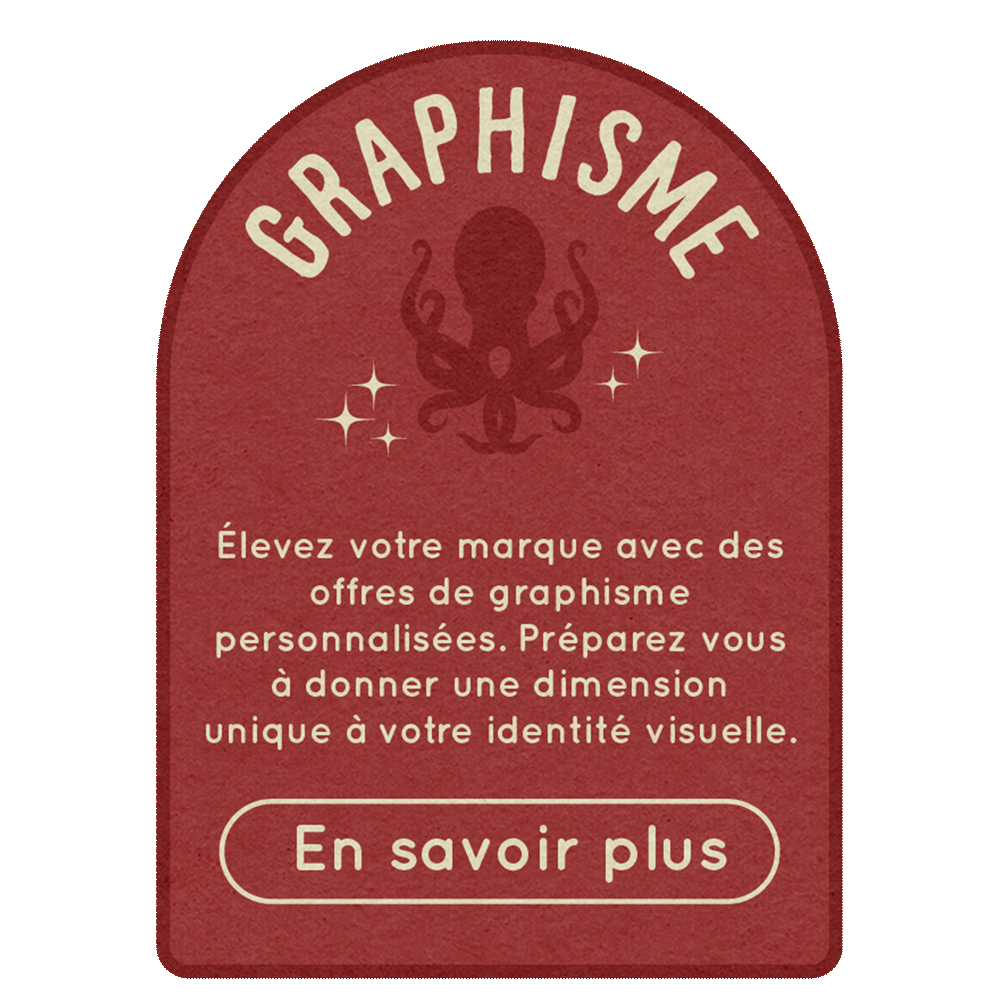 Graphisme : Élevez votre marque avec des offres de graphisme personnalisées. Préparez vous à donner une dimension unique à votre identité visuelle.